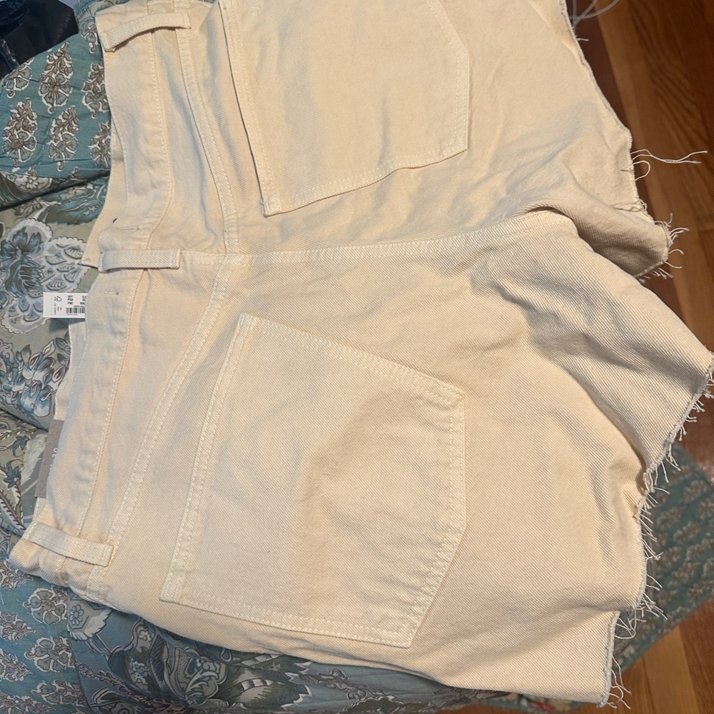 Madewell Beige Denim Shorts